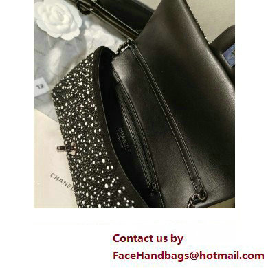 Chanel Strass, Crystal Pearls  &  Ruthenium-Finish Metal Evening Clutch Bag AS4372 2023